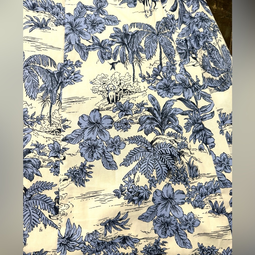 NWOT Joie Hawaiian Print Cap Sleeve Fit & Flare Dress Sz 4 Summer Vacay Party - Picture 6 of 14
